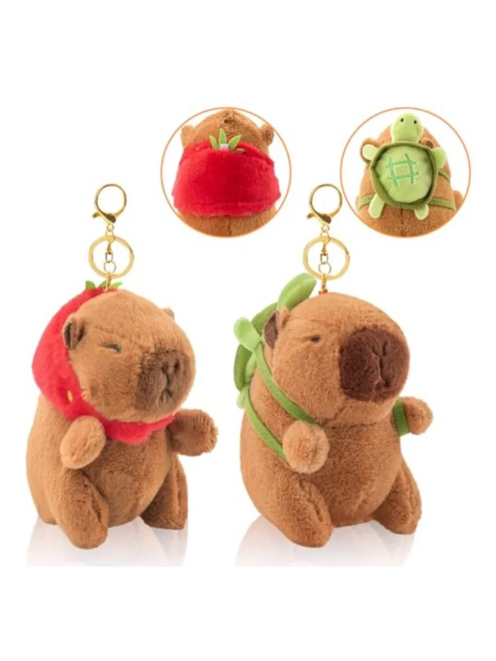 Capybara Keychain Animal Keychains for Backpacks Bag Charm